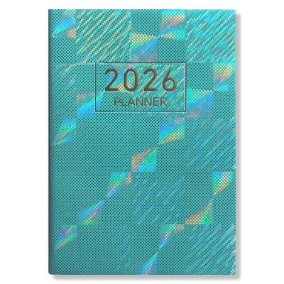 2026 Mini Pocket Agenda - Weekagenda 7D/2P - Softcover Groen - 7,5x10,5cm