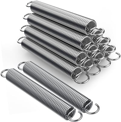 12 stuks compressieveren 70 x 10 x 1,2 mm met dubbele haak voor diverse toepassingen en projecten