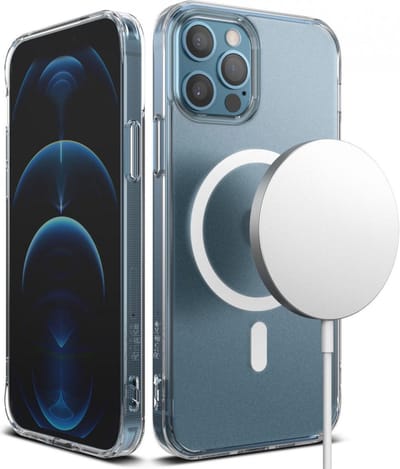 Ringke Fusion Magnetic Hoesje Geschikt voor Apple iPhone 12 / 12 Pro Mat Transparant