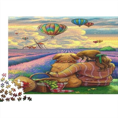 Houten Puzzel - Legpuzzel Dieren - Ontspanning Thuis - Unieke Vorm Puzzelstukjes - 75 x 50 cm - Multicolor