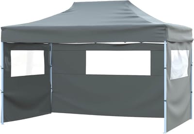Partytent Antraciet - Pop-up Tent - Feestelijke Bijeenkomsten - Snel Opzetbaar Design - 291 x 431 cm - Antraciet