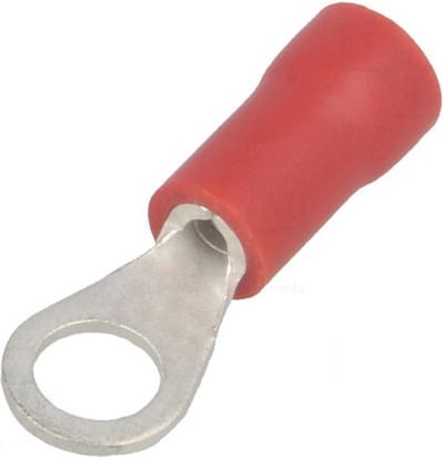 M4 Ring kabelschoen - Rood - 0,5 tot 1mm - Gatdiameter 4,3mm - 10 stuks