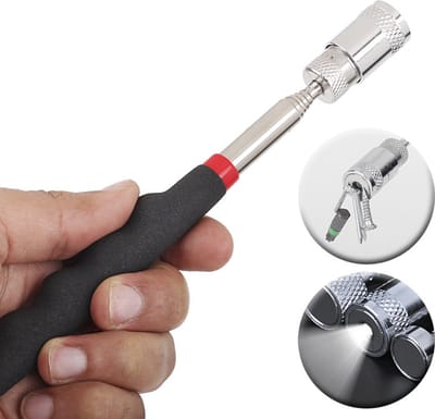 Uitschuifbare Telescopische Magneetpen Met Lampje I Magneetstok I Heavy Duty I Gripper I 2.5 KG Draagvermogen
