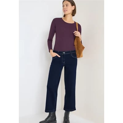 Wide Legs gespoelde jeans