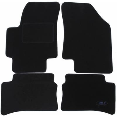 Tapis De Sol Noir Velours - J&J AUTOMOTIVE - Sur Mesure - Compatible Hyundai - Antidérapant - Imperméable noir