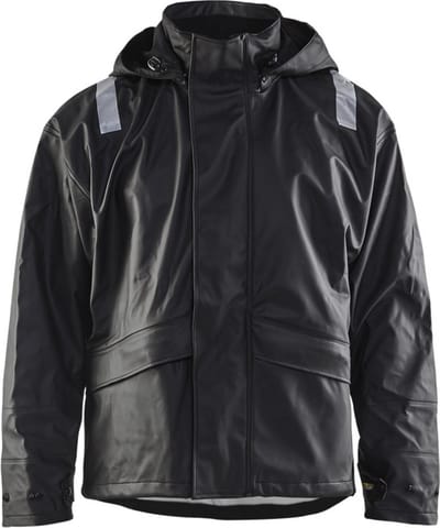 Blåkläder 4302-2003 Regenjas High vis zware kwaliteit Zwart maat XL
