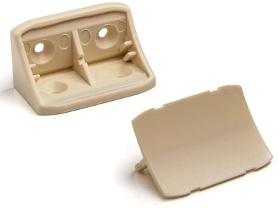 100 Corpusverbinder 24 x 24 x 44 mm met afdekking Ivoor