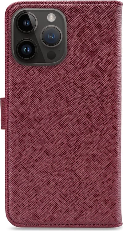 My Style Telefoonhoesje geschikt voor Apple iPhone 14 Pro Max Hoesje | My Style Flex Wallet Bookcase Portemonnee | Pasjeshouder voor 3 Pasjes | Telefoonhoesje voor Pinpas / OV Kaart / Rijbewijs - Bordeaux | Bordeaux rood