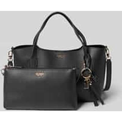 GUESS schoudertas Melody 2 In 1 Satchel Black zwart