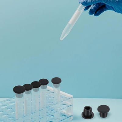 6x Ronde Rubberen Gatstoppers Zwart voor 21mm Gat - Waterdichte Siliconen Afsluitpluggen
