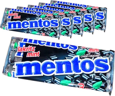 6 x 3 rollen Mentos Dropmint á 38 gram per rol - Voordeelverpakking Snoepgoed