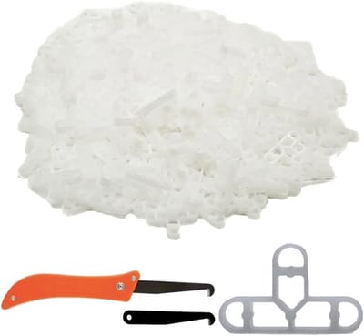 300 Stuks Tegelafstandhouders, 10mm T-vormige Stoppers voor Vloertegels en Wandtegels, Nivelleersysteem voor Tuin, Patio en Bakstenen