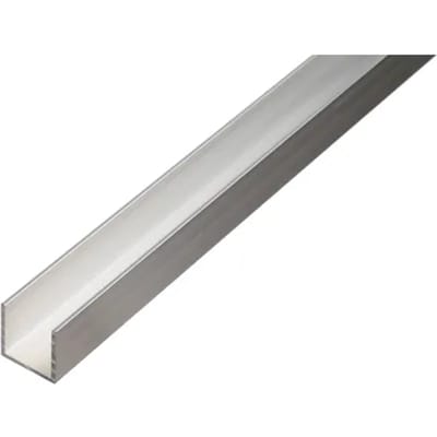 U-profiel aluminium brute – 15x15x15x1,5 mm – lengte 100 cm