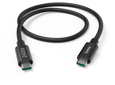 Hama 00201702 USB-C-kabel USB 3.2 Gen1 USB-C stekker 1.5 m Zwart
