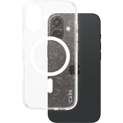 CARE by PanzerGlass Star Lit Case geschikt voor MagSafe geschikt voor iPhone 16 - Star Lit