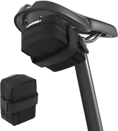 Fiets Zadeltas - Fietstas Onder Zadel - Fietsen Onderweg - Waterdicht Ontwerp - Compact Formaat - Zwart