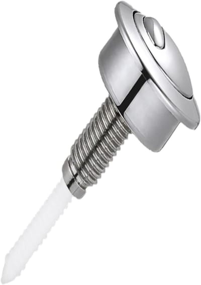 Drukknop Toiletreservoir - Spoelknop Vervanging - Water Besparen - Dubbele Spoel Functie - Standaard Maat - Zilverkleurig