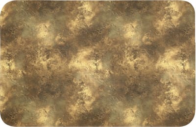 Badmat 60x40 cm - Antislip - Antiek - Metaallook - Goud - Badmatten voor badkamer - Badkamermat - Douchemat - Badkamer mat
