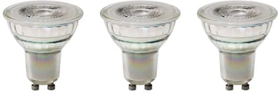 Spectrum LED Lamp GU10 - 7.5W - 230V - 1100 Lumen - 3000K Warm Wit - Ø50mm - Voor Werkverlichting, Spiegelkast of Garage - 3 stuks