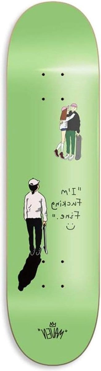 Compleet Skateboard - Outdoor board - Balans Ontwikkelen - 7 Lagen Esdoorn - 80x20 cm - Design 1