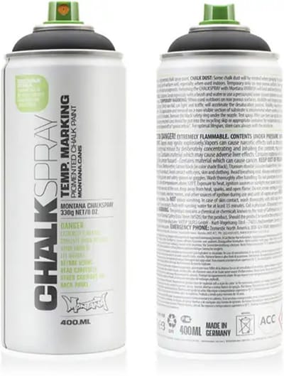 Montana CHALK - Krijtverf ZWART spuitbus 400ml