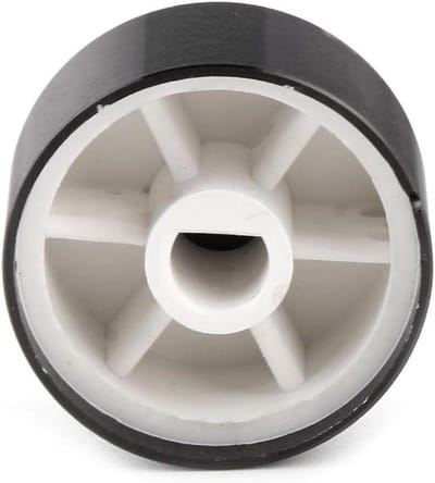 Potentiometer Draaiknop - Encoder Volumeregelaar - Audio Instellen - Zwart Aluminium - 25 x 13 mm - Zwart