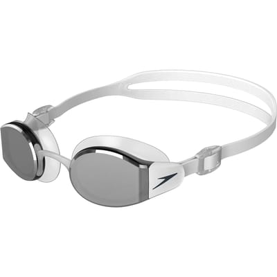 Speedo Heren Mariner Pro 2024 zwembril (Wit/Grijs)