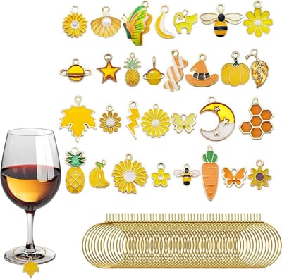Siliconen Bier Markers Set - Herbruikbare Glas Markeringen - Feest Drank Etiketten - 24 Kleuren Combi - Marker voor Glazen