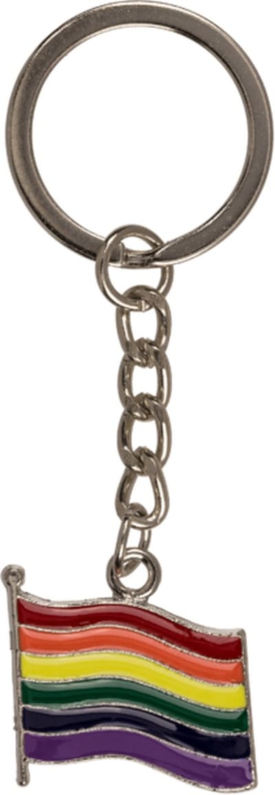 Sleutelhanger regenboog / Pride 8 cm assorti geleverd