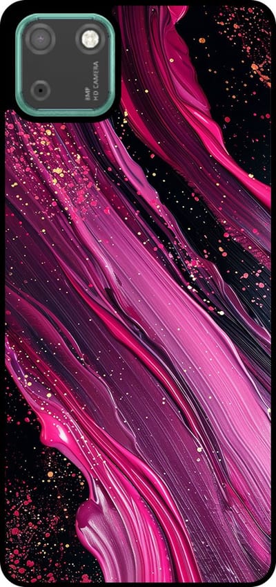 Smartphonica Telefoonhoesje Geschikt voor Huawei Y5P met marmer opdruk - TPU backcover case marble design - Paars Roze geschikt voor Huawei Y5p