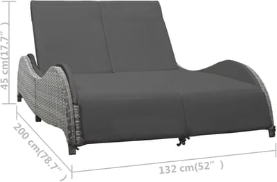 Luxe Ligbed – Antraciet – Industrohome