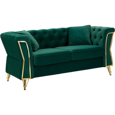 Bank Emy Green With Cushionscm 162x83x76