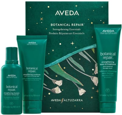 AVEDA Botanical Repair Strengthening Essentials Holiday Set REPAIR SHAMPOO 100ML + STRENGTHENING CONDITIONER 100ML + BOTANICAL REPAIR LEAVE-IN TREATMENT 100 ml