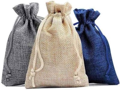 Kleurige Jute Candy Bags voor DIY Adventskalender - 24 Stuks met Clips, Touw en Labels voor Kerstdecoratie