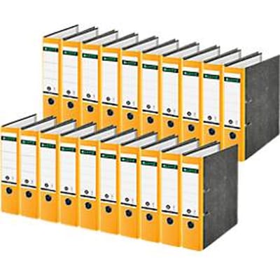 LEITZ® ordner 1080, A4, rugbreedte 80 mm, 20 stuks, geel