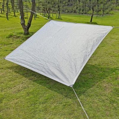 Reflecterende Tarp - Schaduwdoek Aluminium - Warmte Isolatie - 99% Reflecterend - 13x19ft - Zilver