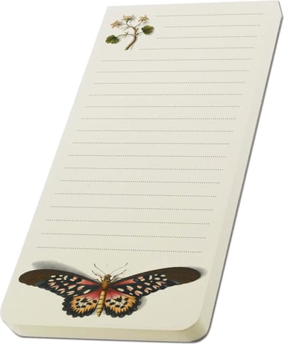Bekking & Blitz - To-Do Koelkastmagneet – Kunst - Botanisch - Bloemen - Vlinder - Grossularia and a Papilio antimachus - Joseph Jakob v. Plenck - Fitzwilliam Museum Cambrdige - Uniek design