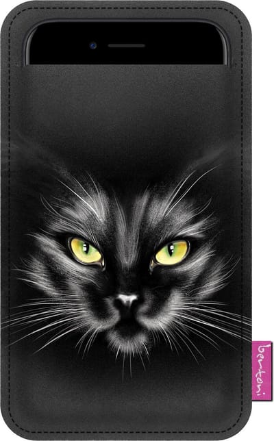 Bertoni - Vilten Mobiele Telefoon Hoesje Hoesje Cover 100x175 mm Beschermende Cover Nero