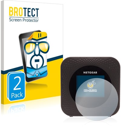 BROTECT - Screenprotector voor Netgear Nighthawk M1 - Folie Beschermfolie transparant 2 Stuks