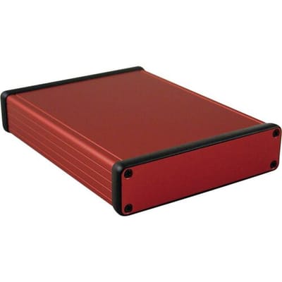 Hammond Electronics 1455P1601RD Profielbehuizing 160 x 125 x 30.5 Aluminium Rood 1 stuk(s)