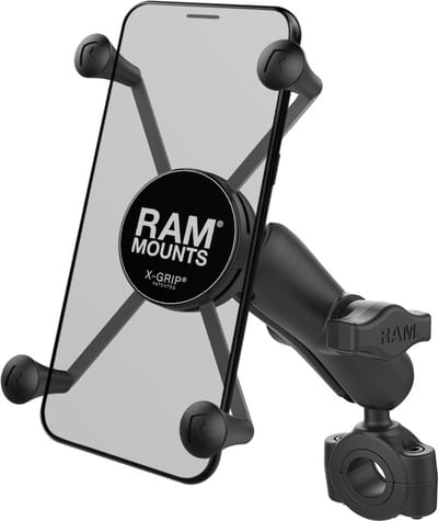 RAM Mounts Torque telefoonhouder fiets/motor/scooter - Universeel - Groot - Zwart