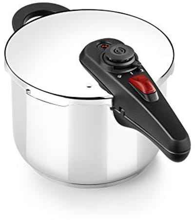 Snelkookpan 4 liter van roestvrij staal 18/10 voor alle keuken-types en inductiekookplaten