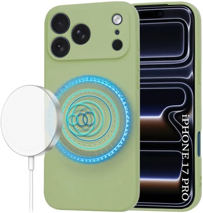 Hoesje geschikt voor Apple iPhone 17 Pro - Techsuit Soft Flex Silicone Back Cover - Geschikt voor MagSafe - Matcha