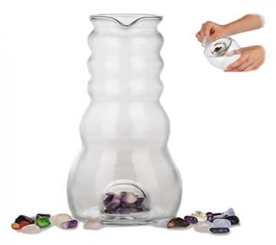 Vitaalwaterkaraf Cadus voor edelstenen - Hout - Glas - 1000