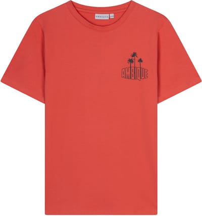 AMBIQUE - Preston T-Shirt - 132 coral / oranje - Maat 146/152