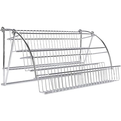 Étagère à épices à tirer robuste en fer peu encombrante Organisateur pour armoire supérieure Étagère à tirer de cuisine pour la maison