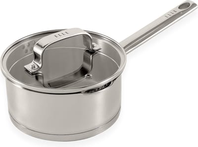 ELLE Gourmet Moderne RVS Sauspan met Deksel - Ø 16 cm - Steelpan - PFAS vrij - Inductie Pan