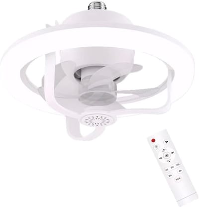 fan-50W LED-plafondventilator met verlichting, inclusief afstandsbediening en 360° kantelbare lampkop.