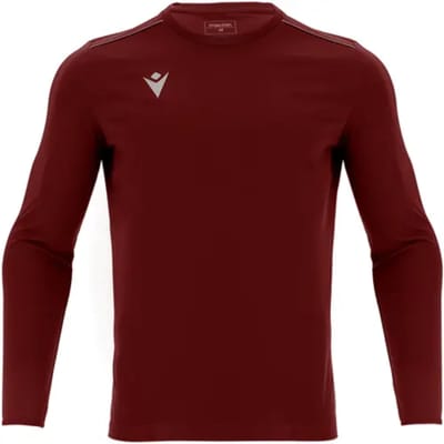 Macron Rigel Hero Voetbalshirt Lange Mouw Heren - Bordeaux | Maat: S