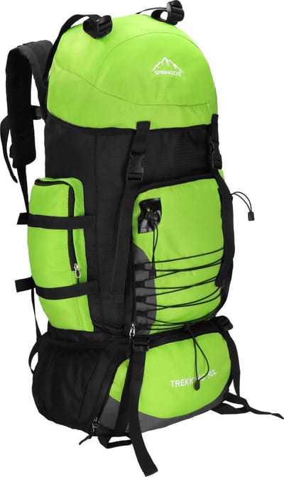 Backpack - Rugzak - Multifunctioneel - Kamperen - Reizen - Regenhoes - 90 Liter - Lichtgroen